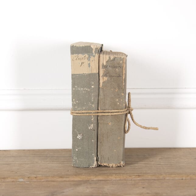 Pair of Thick 18th Century French Books DA4414101