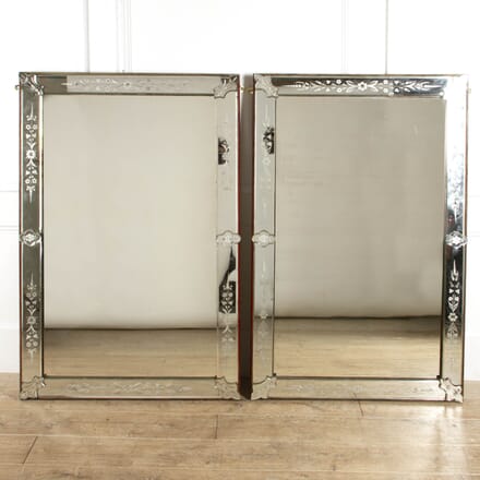 Pair of French Venetian Style Cafe Mirrors MI0117537