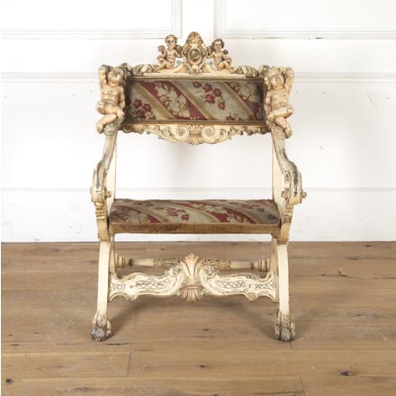 Venetian 19th Century Throne Chair CH7915756