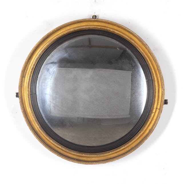 19th Century Victorian Giltwood Convex Mirror MI7024054