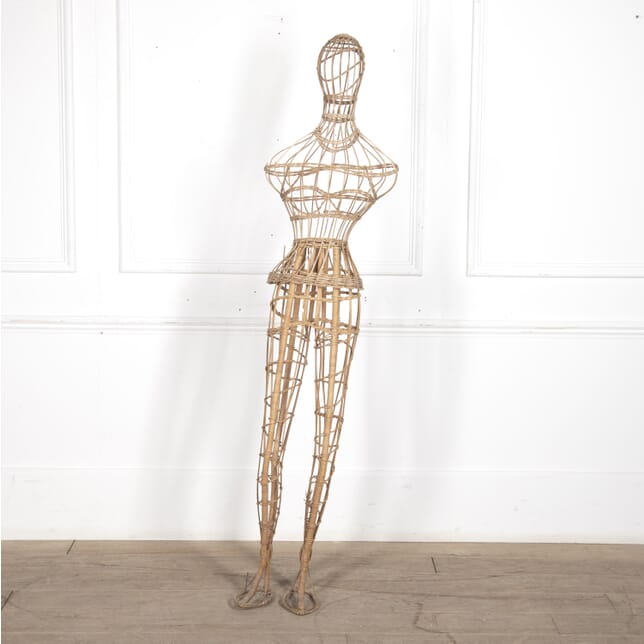 French 20th Century Wicker Dressmakers Mannequin OF6422826