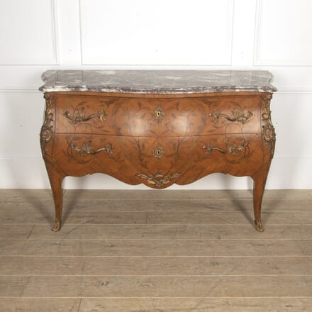 Louis XV Style Inlaid Bombe Commode CC9920031