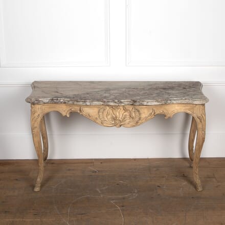 19th Century Walnut Console with Marble Top CO8126619