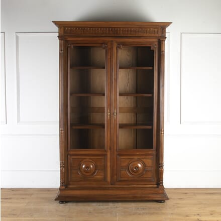 French Late 19th Century Walnut Bookcase CC8513859