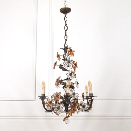 Wrought Iron and Glass Chandelier LC3019883