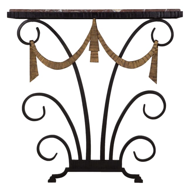 Iron and Marble Console Table CO014900