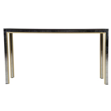 Brass and Chrome Console Table CO0112363