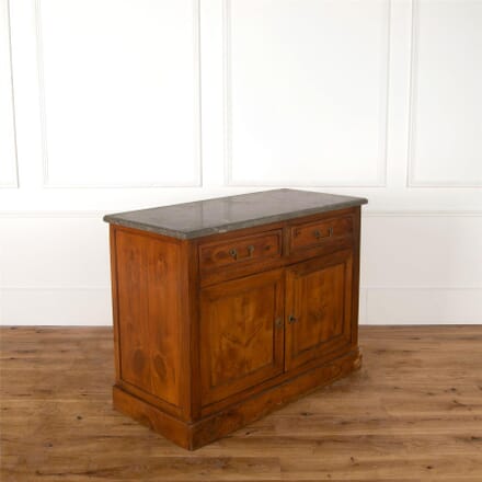 19th Century French Buffet with Grey Granite Top BU287355