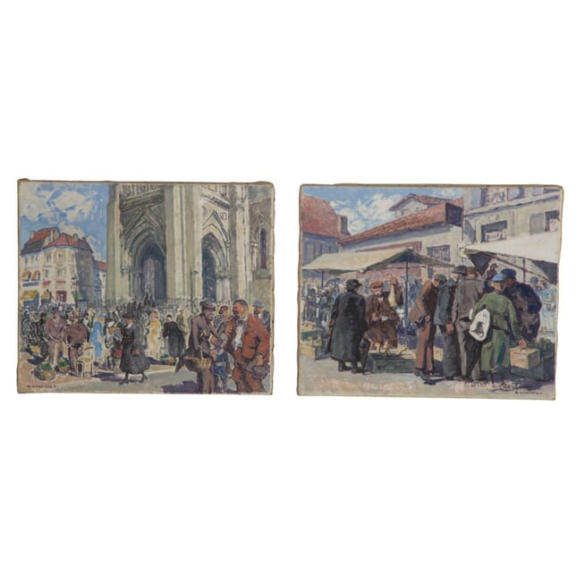 Pair of French 'Plein Air' Paintings WD0959258