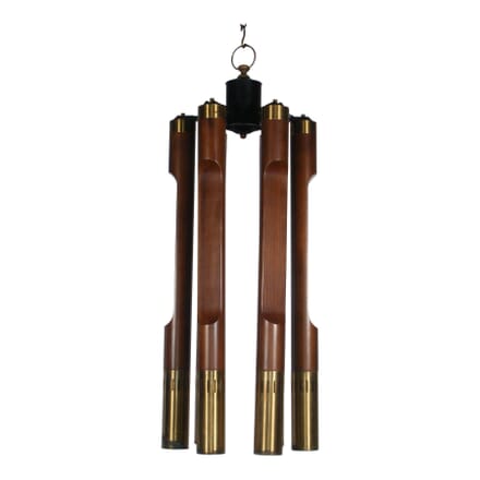 Italian Wood and Brass Pendant LC211483