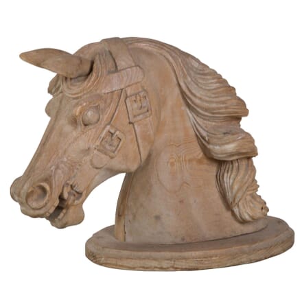 Large 19th Century Carved Horses Head DA037304