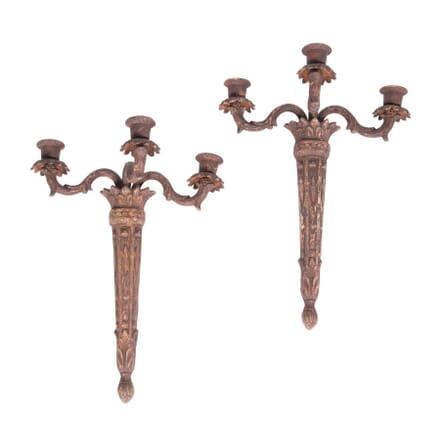 Pair of French Iron Wall Sconces WD3759118