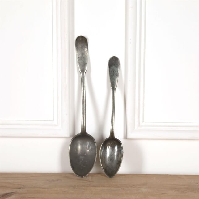 Pair of Giant Pewter Serving Spoons DA5862033