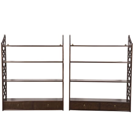 Pair of Chippendale Style Wall Shelves BK4360240