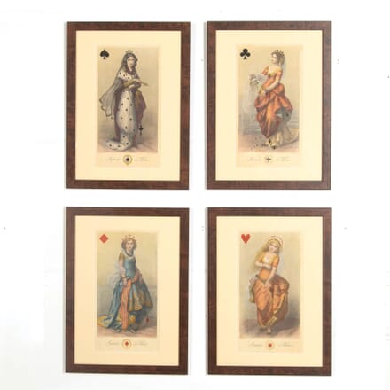 Set of Four Hand Coloured Reproduction Giclee Prints after The Original Titled Imperiale de Dames WD997158