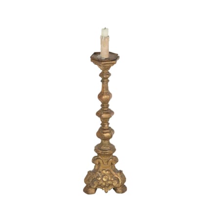 French 18th Century Carved Giltwood Candlestick LT9060572