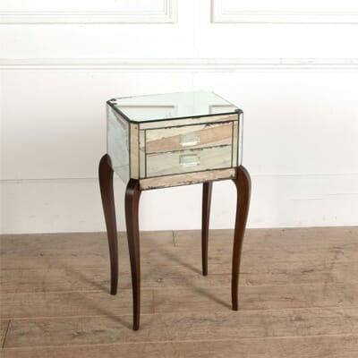 Mirrored Bedside Table Lorfords Antiques, Art Deco Mirrored Bedside Table