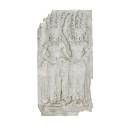Plaster Cast Panel of a Cambodian Angkor Wat Temple Carving WD0660895