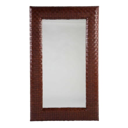 Woven Leather Framed Mirror MI0113574