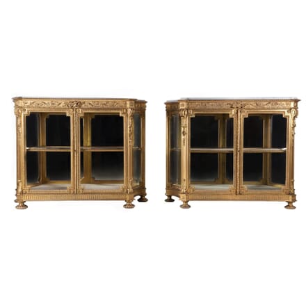 Pair of Gilded Side Cabinets BK102077
