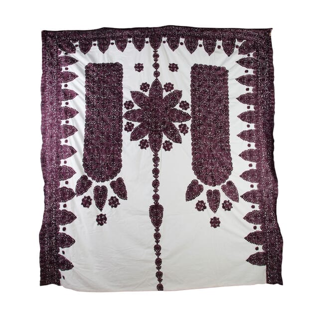 Moroccan Silk Embroidered Throw RT0153921