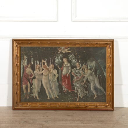 Arundel Society Print of Botticelli's 'Primavera' in Gilt Frame WD058417